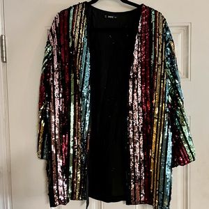 Multicolor Sequin cardigan